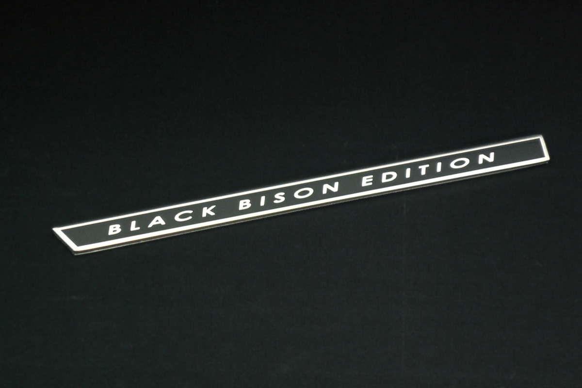 BLACK BISON PLATE EMBLEM
