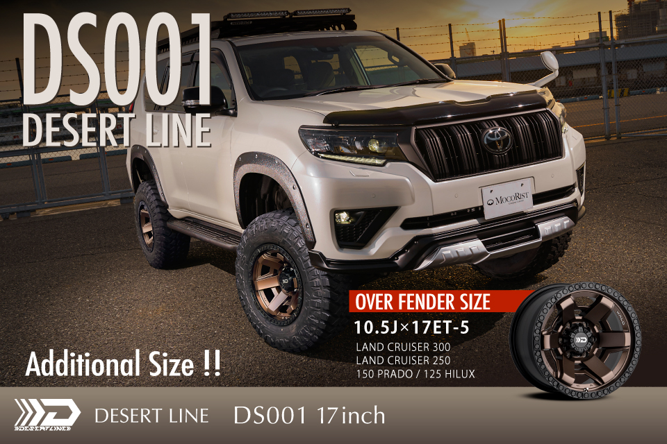 Additional Size！DESERT LINE DS001 OVER FENDER SIZE